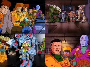 Collage Of Exosquad Scenes Wallpaper