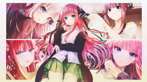 Collage Photo Of The Quintessential Quintuplets Wallpaper