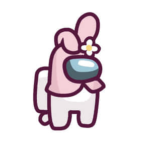 Collect All The Missing Pieces In Among Us Pink Wallpaper