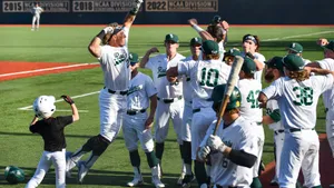 College Baseball Action-packed Game Moment Wallpaper
