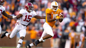 College Football Action Jauan Jennings Wallpaper