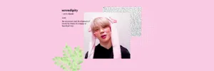 Colo Pink With Park Jimin Twitter Header Wallpaper