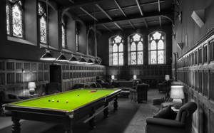 Color-splashed Snooker Table Wallpaper