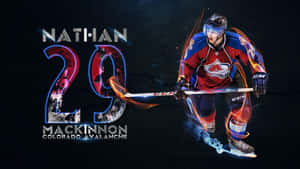 Colorado Avalanche Nathan Mac Kinnon29 Ice Hockey Art Wallpaper