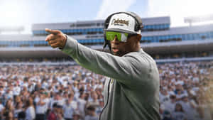 Colorado Buffaloes Coach Pointingat Game Wallpaper