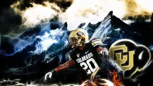 Colorado Buffaloes Football Player Artistic Background Wallpaper
