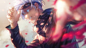 Colored Hatching Gojo Satoru Wallpaper