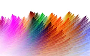 Colored Pencil Shades Against A White Background Wallpaper