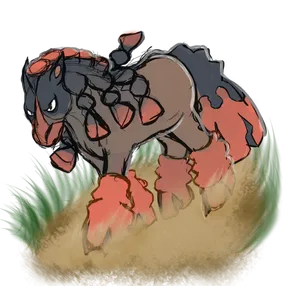Colored Sketch Of Mudsdale Wallpaper
