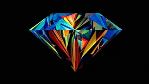 Colorful Abstract Art Diamond Wallpaper