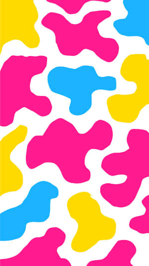 Colorful Abstract Blob Pattern Wallpaper