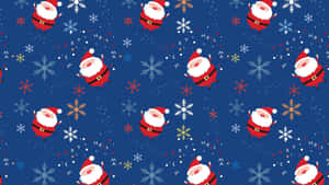 Colorful Abstract Christmas Pattern Wallpaper