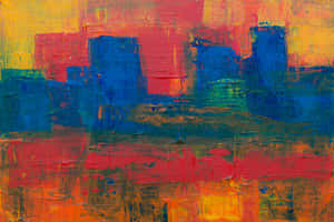 Colorful Abstract Expressionist Artwork Wallpaper