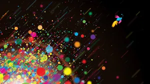 Colorful_ Abstract_ Rain Wallpaper