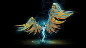 Colorful Abstract Wings Wallpaper