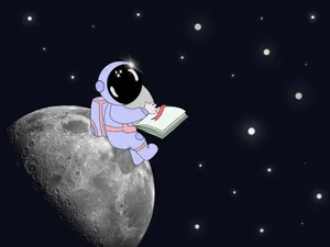 Colorful And Creative Cartoon Science Lab Scene Wallpaper