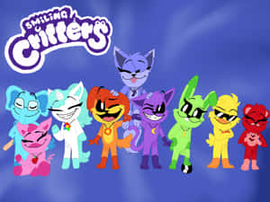 Colorful_ Animated_ Critters_ Group_ Smiling Wallpaper