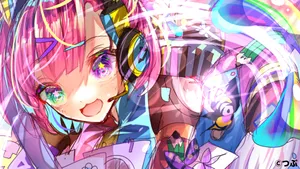 Colorful Anime Pop Getty Calling Wallpaper