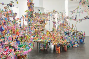 Colorful Art Installation Seoul Museum Wallpaper