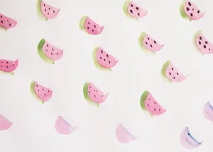 Colorful Assortment Of Kawaii Fruit Characters Smiling Happily Wallpaper