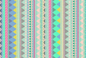 Colorful Aztec Tribal Pattern Wallpaper