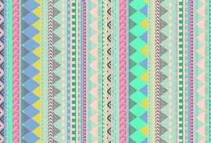 Colorful Aztec Tribal Pattern Wallpaper