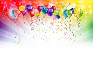 Colorful Balloons Party Background Wallpaper