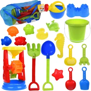 Colorful Beach Toys On Sand Wallpaper