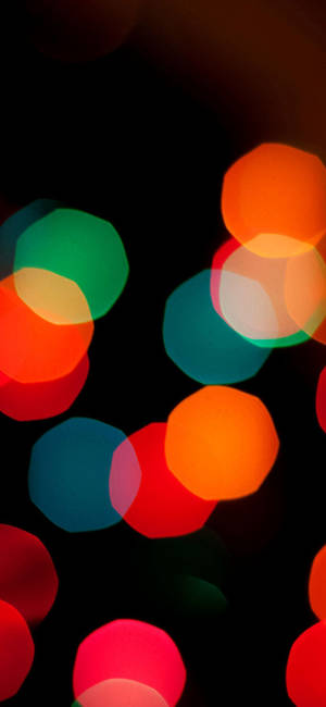 Colorful Bokeh Lights Ios 12 Wallpaper