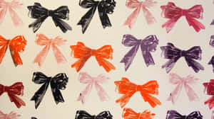 Colorful Bow Pattern Wallpaper Wallpaper