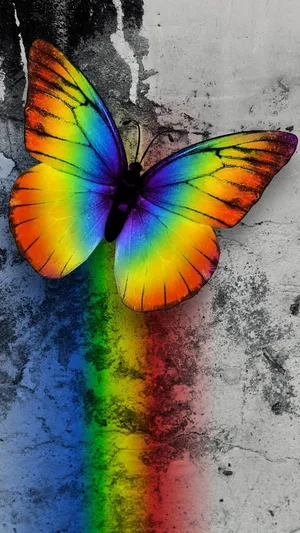 Colorful Butterfly Effect Wall Art Wallpaper