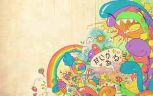 Colorful_ Candy_ Monster_ Fantasy_ Art Wallpaper