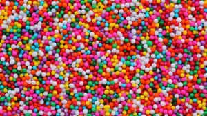 Colorful Candy Sprinkles Texture Wallpaper