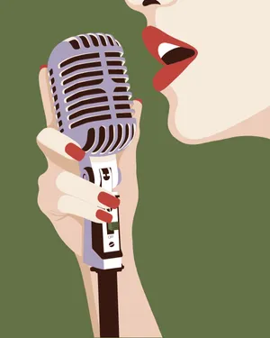 Colorful Cartoon Characters Enjoying A Musical Performance Wallpaper