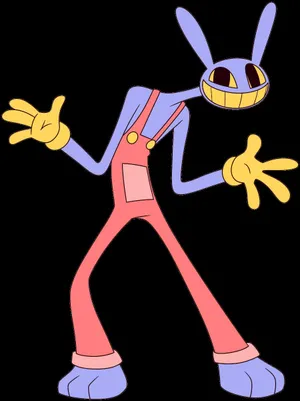 Colorful Cartoon Rabbit Character Wallpaper