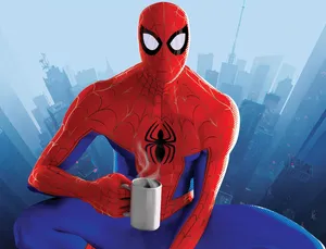 Colorful Cast Of Animated Characters Posing Together Wallpaper