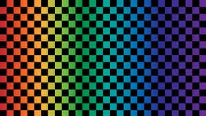 Colorful Checkered Gradient Pattern Wallpaper