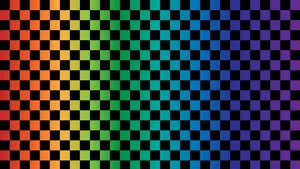 Colorful Checkered Gradient Pattern Wallpaper
