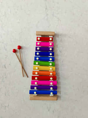 Colorful Childrens Xylophone Wallpaper