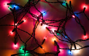 Colorful Christmas Lights Desktop Wallpaper Wallpaper