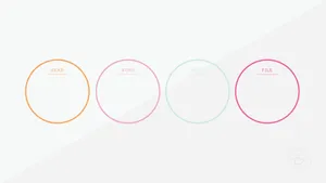 Colorful Circles Desktop Organizer Wallpaper