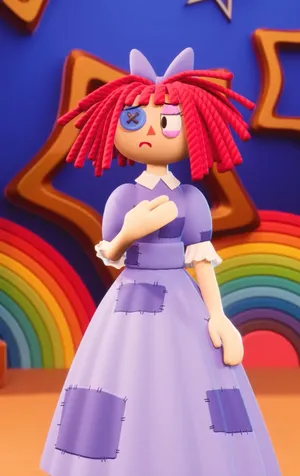 Colorful Clay Character Pose Wallpaper