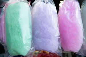 Colorful Cotton Candy Bags Wallpaper