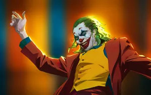 Colorful Dangerous Joker Fan Art Wallpaper