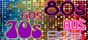 Colorful Decades Graphic Wallpaper