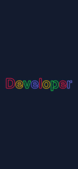 Colorful Developer Text Dark Background Wallpaper