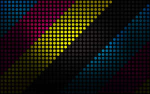 Colorful Dot Matrix Background Wallpaper