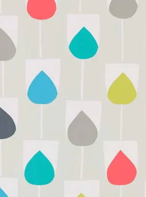Colorful Drops Pattern Wallpaper Wallpaper