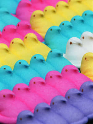 Colorful Easter Peeps Array.jpg Wallpaper