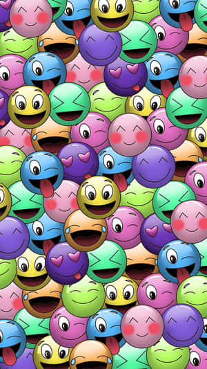 Colorful Emoji Collage Wallpaper
